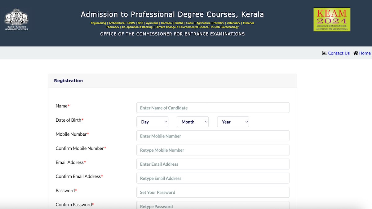 KEAM 2024 Registration Process Begins On cee.kerala.gov.in Check