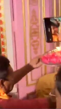 भूपेंन्द्र यादव नामांकन से पहले मंदिर में पूजा की | abp shorts