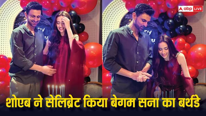 Sana Javed Birthday: पाकिस्तानी क्रिकेटर शोएब मलिक की तीसरी पत्नी सना जावेद ने हाल ही में अपना 31वां बर्थडे सेलिब्रेट किया था. एक्ट्रेस के बर्थडे बैश की इनसाइड तस्वीरें अब सामने आ गई हैं.