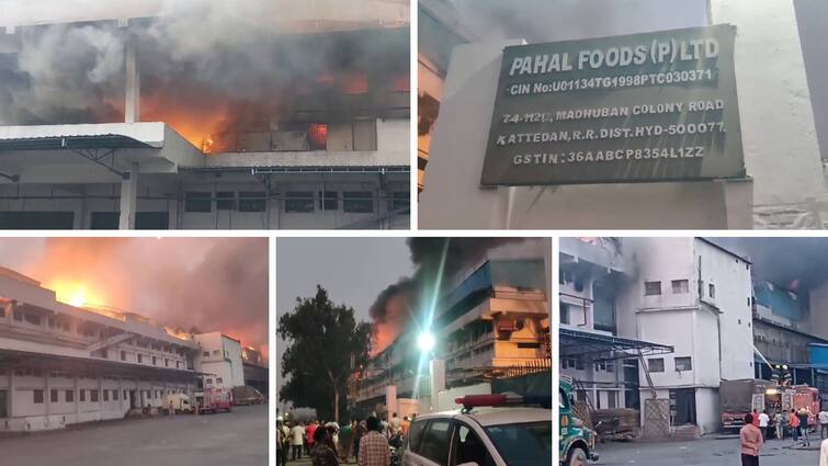 fire broke out at Ravi Biscuit Factory at Katedhan in Hyderabad Hyderabad Fire Accident: హైదరాబాద్‌లోని బిస్కెట్ ఫ్యాక్టరీలో అగ్ని ప్రమాదం- షార్ట్‌సర్క్యూట్ అంటున్న యజమాని