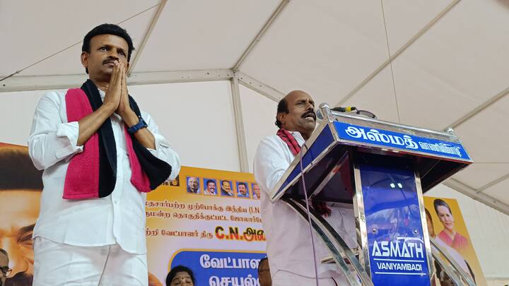 பாஜக எந்த காலத்திலும் தமிழகத்தில் கால் ஊன்ற முடியாது!அதிமுக ஒரு வீணாப்போன கட்சி - அமைச்சர் எ.வ.வேலு