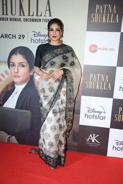 Patna Shuklla Premiere: व्हाइट साड़ी में रवीना टंडन का दिखा दिलकश अंदाज...तो पति संग ग्लैमरस लुक में पहुंचीं अंकिता लोखंडे, देखें तस्वीरें