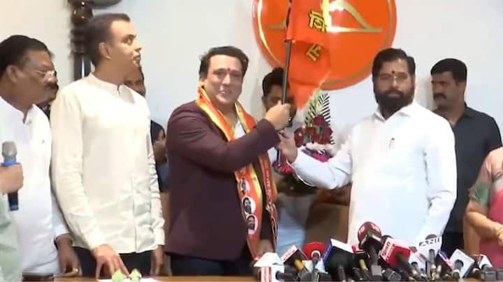 Govinda Joins Eknath Shinde Shiv Sena Mumbai North West seas Lok Sabha Actor Govinda Joins Eknath Shinde's Shiv Sena, Likely To Contest From Mumbai North West