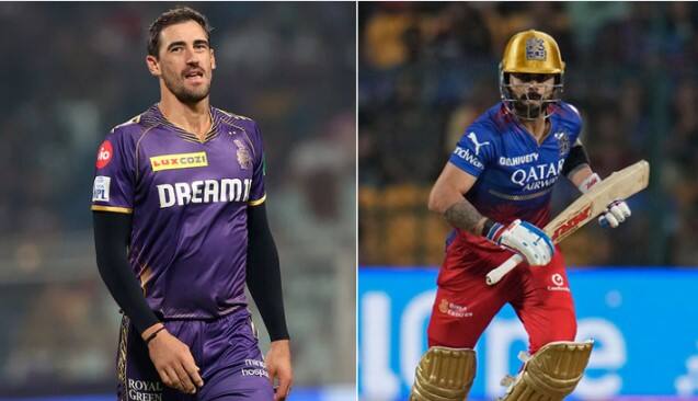 first-time-in-ipl-history-mitchell-starc-vs-virat-kohli-rcb-vs-kkr-match-bengaluru-m-chinnaswamy-stadium IPLના ઈતિહાસમાં પહેલીવાર આમને સામને હશે સ્ટાર્ક અને કોહલી, જુઓ KKR અને RCBની સંભવિત પ્લેઈંગ ઈલેવન