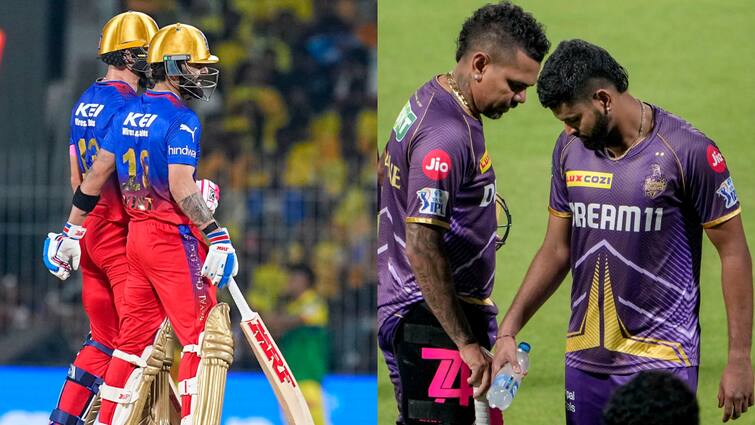 IPL 2024 RCB vs KKR toss Update Kolkata Knight Riders won and elected to bowl first against Royal Challengers Bengaluru KKR ने इस खिलाड़ी को दिया डेब्यू का मौका, दोनों टीमों की प्लेइंग XI देख हो जाएंगे हैरान