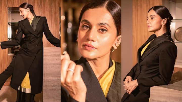 Taapsee Pannu Killer Look: बॉलीवुड एक्ट्रेस तापसी पन्नू इन दिनों अपनी शादी को लेकर चर्चा मे हैं. इसी बीच एक्ट्रेस ने अपनी कुछ खूबसूरत तस्वीरें फैंस के साथ शेयर की हैं.