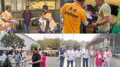 IN Pics: CM केजरीवाल की गिरफ़्तारी के विरोध में AAP ने मेट्रो स्टेशनों पर किया प्रदर्शन, बांटे ये खास कार्ड