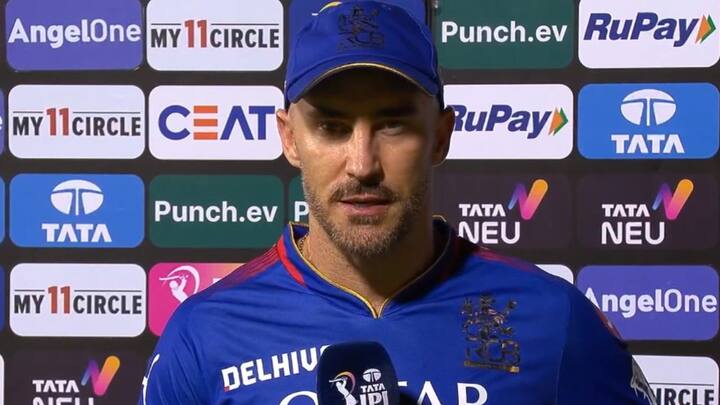 IPL 2024 RCB vs KKR Royal Challengers Bengaluru captain Faf Du Plessis reaction After loosing against Kolkata Knight Riders KKR vs RCB: धोखेबाज़ निकली पिच...फाफ डु प्लेसिस ने बताया कोलकाता के खिलाफ हार का कारण