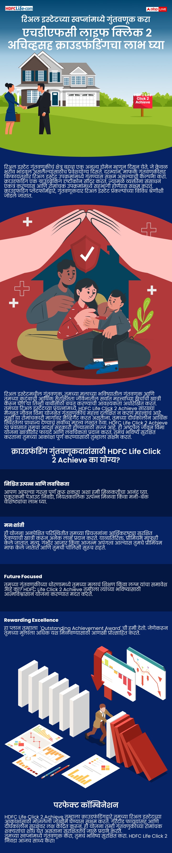 रिअल इस्टेटच्या स्वप्नांमध्ये गुंतवणूक करा, HDFC Life Click 2 Achieve सह क्राऊडफंडिंगचा लाभ घ्या