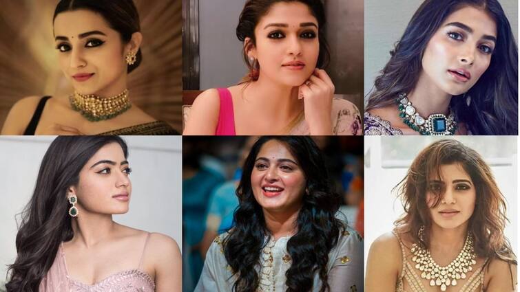 Top 10 highly paid heroines in tamil cinema Highly paid Heroines : நயன்தாரா விட்டதை அலேக்காக பிடித்த திரிஷா... கோலிவுட்டில் அதிகம் சம்பளம் வாங்கும் நடிகைகள்