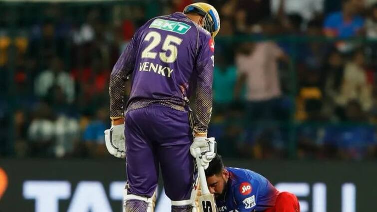 Venkatesh Iyer Reaction On KKR vs RCB Pitch Here Know IPL 2024 Latest Sports News KKR vs RCB: क्या चिन्नास्वामी की पिच में डबल पेस और उछाल थी? वेंकटेश अय्यर ने बयां की सच्चाई