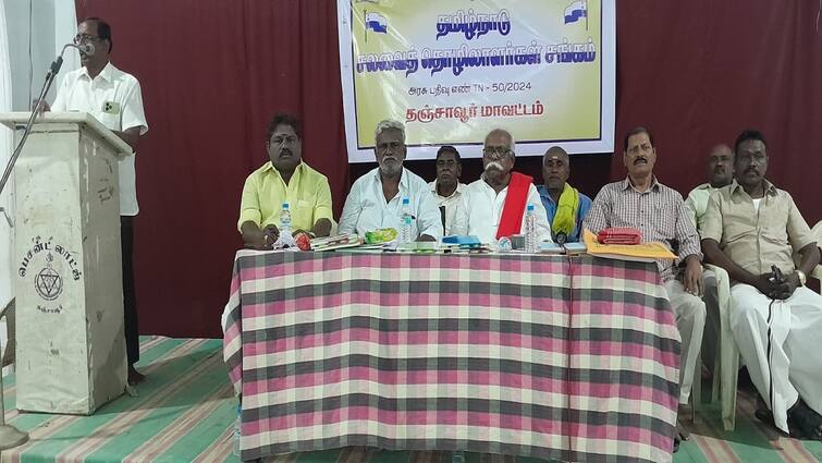Thanjavur news meeting of Tamil Nadu Laundry Workers Union Executives - TNN மாநில சங்கம் தெரிவிக்கும் கட்சிக்கு ஓட்டு - சலவை தொழிலாளர்கள்