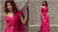 Sreeleela in Pink Dress: పింక్‌ చీరలో శ్రీలీల కిరాక్‌ లుక్‌ - అన్నం తిట్టుందా.. అందం తింటుందా? మావ