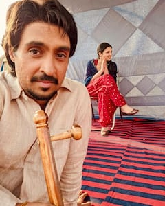 Parineeti Chopra, Diljit Dosanjh Share BTS PICS From 'Chamkila' Sets