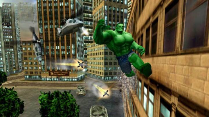 Hulk Ultimate Destruction (Platforms- Game Cube, PS2, Xbox):  Released in 2005, this action-adventure game revolves around the Marvel Comics character, the Hulk, and showcases an open-world setting with destructible components. While several games have showcased the Hulk, this 2005 title stood out by recognising that players' primary aspiration as the Hulk was simple: chaos. The open-world design significantly boosted the character's allure, granting players an unmatched degree of liberty to cause mayhem. (Image Source: Vivendi Universal Games)