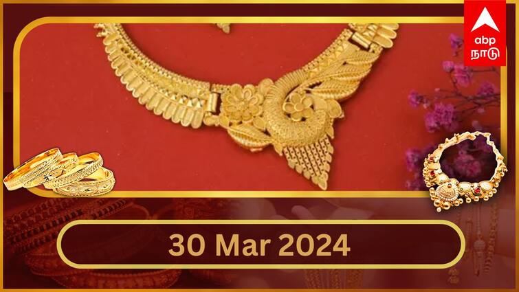 Latest Gold Silver Rate: புதிய உச்சத்தை தொடர்ந்து, சற்றே குறைந்த தங்கம் விலை.. சவரனுக்கு ரூ.160 குறைந்தது.. Latest Gold Silver Rate Today march 30 2024 know gold price your city Latest Gold Silver Rate: புதிய உச்சத்தை தொடர்ந்து, சற்றே குறைந்த தங்கம் விலை.. சவரனுக்கு ரூ.160 குறைந்தது..