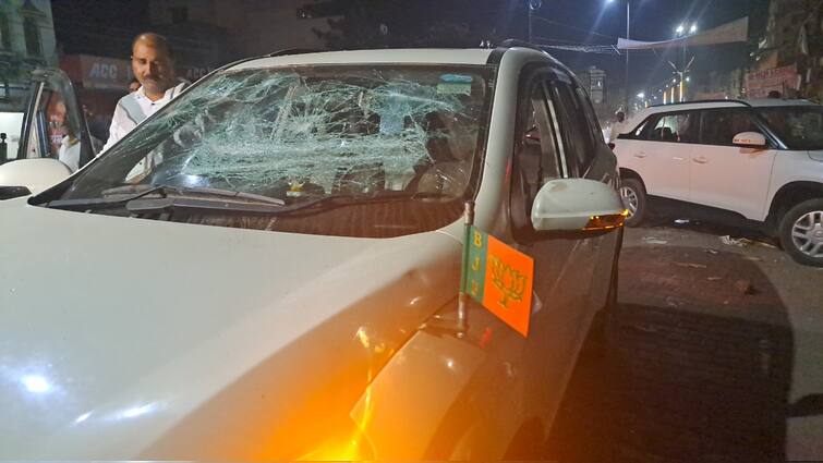 MoS Sanjeev Balyan's Convoy Pelted With Stones During LS Poll Campaign In Muzaffarnagar Police MoS Sanjeev Balyan's Convoy Pelted With Stones During LS Poll Campaign In Muzaffarnagar: Police