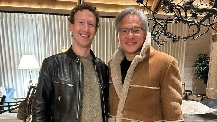 Meta CEO Mark Zuckerberg Shares Picture Instagram Nvidia CEO Jensen Huang Tech World Taylor Swift 'Nvidia के सीईओ Taylor Swift की तरह हैं, लेकिन...' मार्क जुकरबर्ग ने क्यों कही ये बात