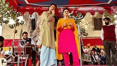 Parineeti Chopra, Diljit Dosanjh Share BTS PICS From 'Chamkila' Sets