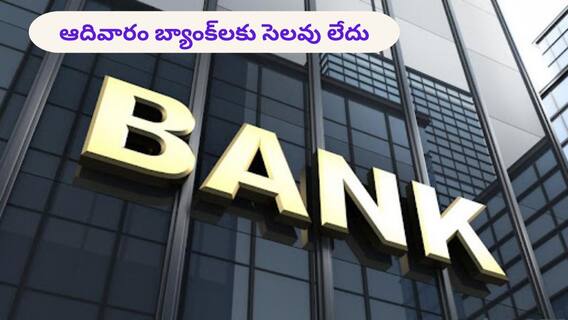 Banking: ఆదివారం కూడా బ్యాంక్లు పని చేస్తాయి, సెలవు లేదు Banking: ఆదివారం కూడా బ్యాంక్లు పని చేస్తాయి, సెలవు లేదు