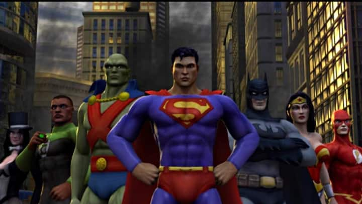 Justice League: Heroes (Developer- Snowblind Studios, Sensory Sweep Studios, WayForward | Platform: PS Portable, PS2, Game Boy Advance, Xbox, Nintendo DS): There have been limited games showcasing the complete Justice League roster, except for Justice League: Heroes, which delivered an enjoyable experience akin to Marvel Ultimate Alliance. This game united DC's key heroes against major threats spanning the multiverse. Offering a balanced difficulty level, an immersive co-op campaign, and chances for lesser-known heroes to excel, Justice League: Heroes delivered a satisfying gaming experience. (Image Source: IMDB)