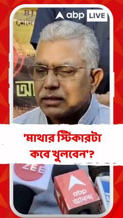 'মাথার স্টিকারটা কবে খুলবেন'? মমতাকে কটাক্ষ দিলীপের
