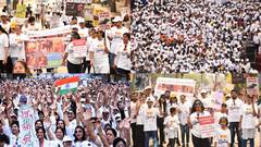 In Pics: जबलपुर में 'अहिंसा रन' और 'रन फॉर डेमोक्रेसी' ने रचा इतिहास, गूंजा 'जियो और जीने दो' का संदेश