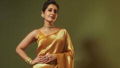 Raashii Khanna Drapes Herself In Golden Dream; SEE PICS