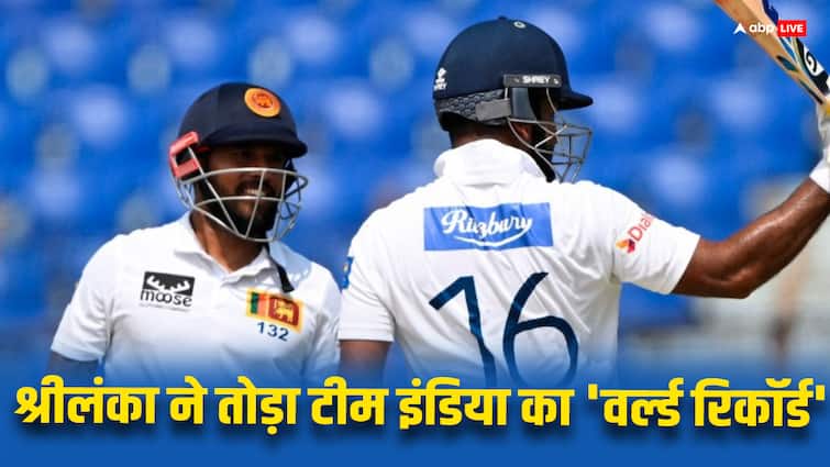 SL vs BAN 2nd test Sri Lanka broke Indian cricket test record of scoring most runs in one inning without hundred in between IPL 2024 IPL के बीच श्रीलंका ने रचा इतिहास, टेस्ट में भारत का 'वर्ल्ड रिकॉर्ड' किया चकनाचूर