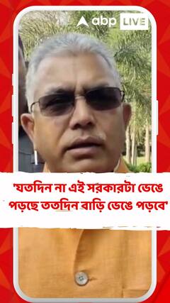 'যতদিন না এই সরকারটা ভেঙে পড়ছে ততদিন বাড়ি ভেঙে পড়বে', কটাক্ষ দিলীপের