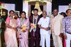 Indraja Shankar - Karthik : சென்னையில் ஜாம் ஜாம் என நடைபெற்ற ரோபோ சங்கர் மகளின் திருமண வரவேற்பு..படையெடுத்த திரை பிரபலங்கள்!