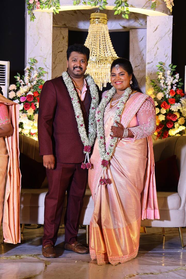 நடிகர் ரோபோ சங்கரின் மகள் இந்தரஜாவுக்கும், கார்த்திக்கிற்கும் சென்னையில் திருமண வரவேற்பு நிகழ்ச்சி நடைபெற்றது.