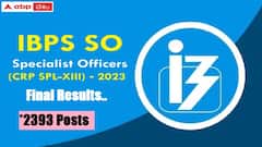 ఐబీపీఎస్ 'స్పెషలిస్ట్ ఆఫీసర్స్' తుది ఫలితాలు విడుదల, డైరెక్ట్ లింక్ ఇదే - ఉద్యోగాలకు 2393 మంది అభ్యర్థులు ఎంపిక