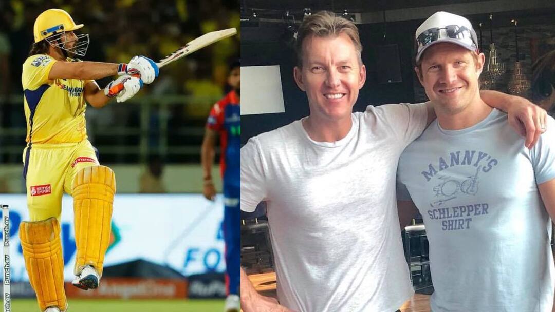 MS Dhoni: धोनीची स्फोटक फलंदाजी पाहून ब्रेट ली अन् शेन वॉटसन प्रभावित; पण चेन्नईला केली एक विनंती! MS Dhoni CSK Vs DC: Brett Lee and Shane Watson are impressed by MS Dhoni's explosive batting. MS Dhoni: धोनीची स्फोटक फलंदाजी पाहून ब्रेट ली अन् शेन वॉटसन प्रभावित; पण चेन्नईला केली एक विनंती!