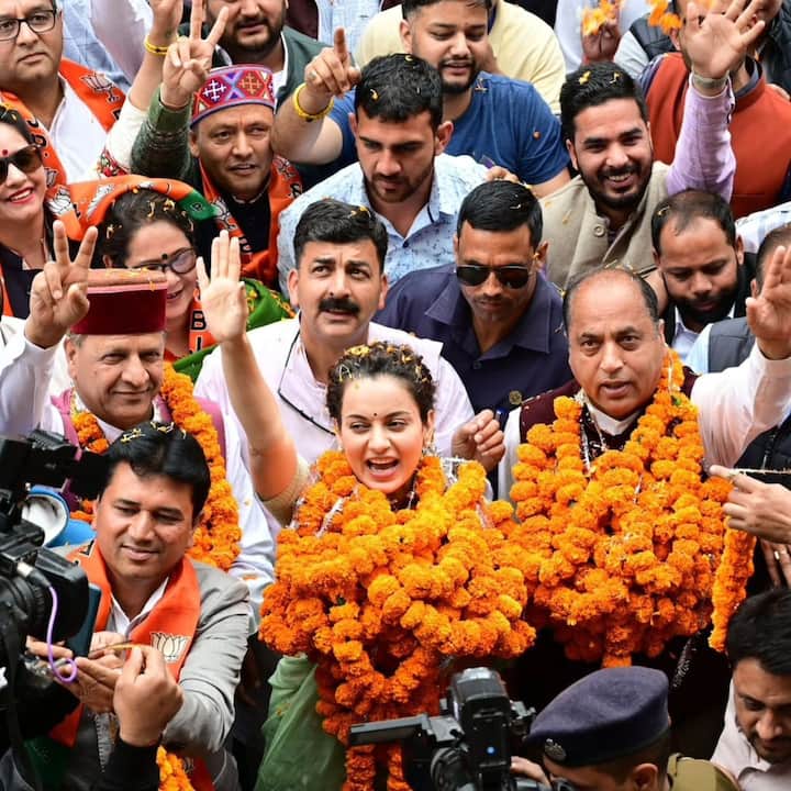 Kangana, who is the BJP candidate from Himachal Pradesh's Mandi Lok Sabha, posted a series of pictures on Instagram. (Image: Instagram/@kanganaranaut)