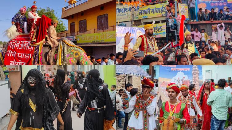कोटा के सांगोद में न्हाण लोकोत्सव में दिखी लोक संस्कृति की झलक, हाथी पर निकले एक दिन के बादशाह