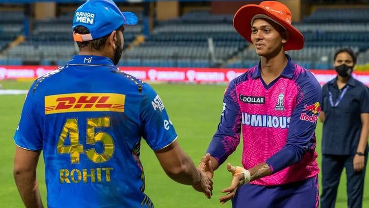 Mumbai Indians Rajasthan Royals Match Wankhede Stadium MI vs RR Playing XI IPL 2024 MI vs RR: संजू सैमसन ने जीता टॉस, पहले गेंदबाजी करेगी राजस्थान, ऐसी है दोनों टीमों की प्लेइंग XI