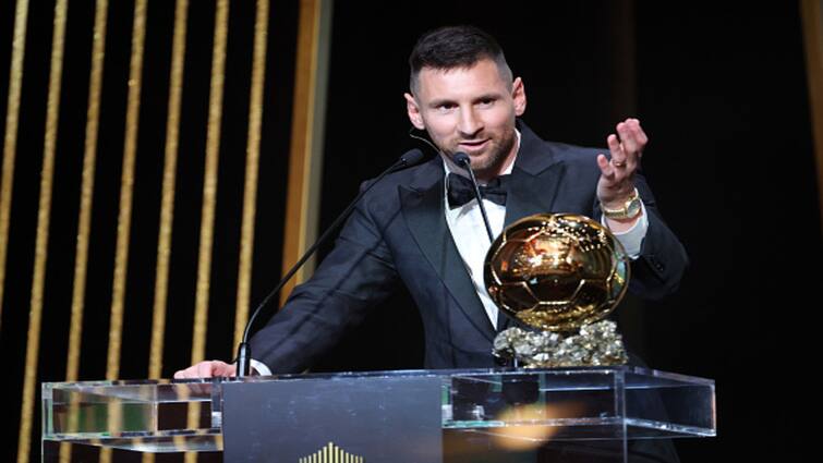 Lionel Messi Names 4 Players Who Will Compete For Ballon d'Or Vini Jr Jude Bellingham Kylian Mbappe Erling Haaland Lionel Messi Names 4 Players Who Will Compete For Ballon d'Or