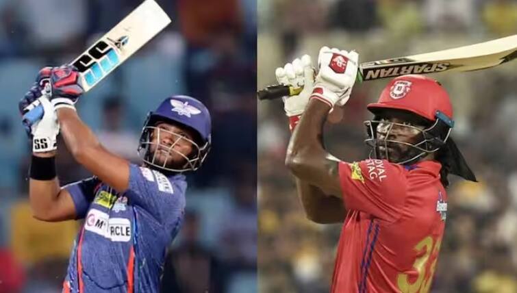ipl least balls taken to complete 100 sixes nicholas pooran breaks chris gayle record   IPL: સૌથી ઝડપી 100 સિક્સર ફટકારવામાં નિકોલસ પૂરને ક્રિસ ગેઈલને પાછળ છોડ્યો 