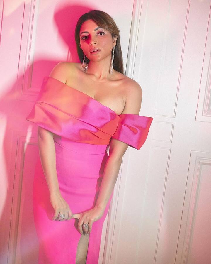 Shama Sikander Deepneck Dress: શમા સિકંદરે હાલમાં જ ડીપનેક ડ્રેસ પહેરેલા તેના બોલ્ડ ફોટા શેર કર્યા છે. શમા સિકંદરની આ તસવીરો આવતાની સાથે જ સોશિયલ મીડિયા પર વાયરલ થઈ ગઈ છે.