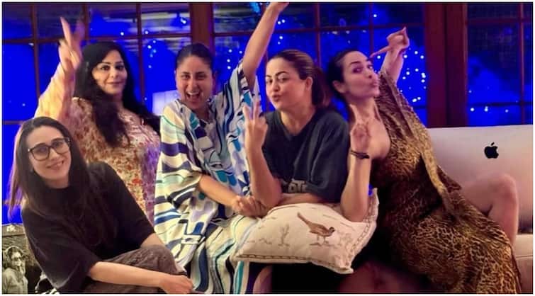 Kareena Kapoor Karisma Kapoor Party with girl gang after crew release shared photos 'क्रू' की रिलीज के बाद करीना कपूर ने की गर्ल ग्रैंग के साथ पार्टी, ननद सोहा ने यूं किया रिएक्ट