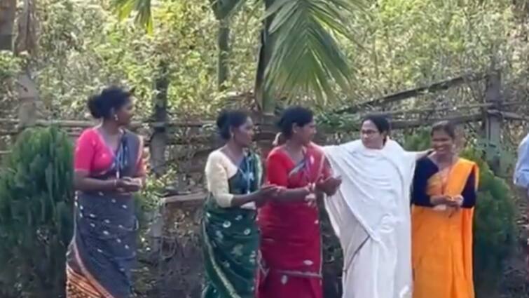 West Bengal CM Mamata Banerjee Dances During Meeting with Tribals in Jalpaiguri Mamata Banerjee Dances During Meeting With Tribals In Bengal's Jalpaiguri — WATCH