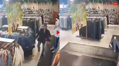 Watch मॉल में शॉपिंग कर रही थी महिला, अचानक नीचे से खिसक गई जमीन