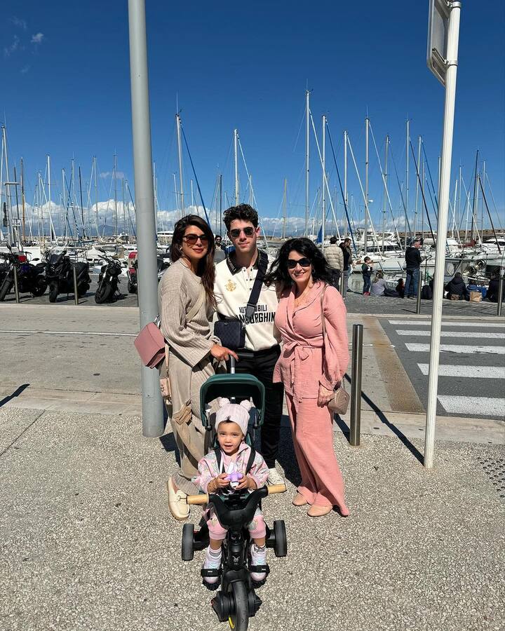 நிக் தனது மனைவி பிரியங்கா சோப்ரா, மகள் மால்டி உடன் சுற்றுலா சென்ற இடம்