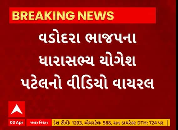 Vadodara News । ભાજપના ધારાસભ્ય યોગેશ પટેલનો વીડિયો થયો વાયરલ