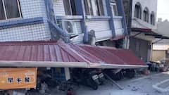 भरभराकर गिरीं इमारतें, हिलने लगे ब्रिज, ताइवान में भूकंप से दिखा तबाही का मंजर, Photos