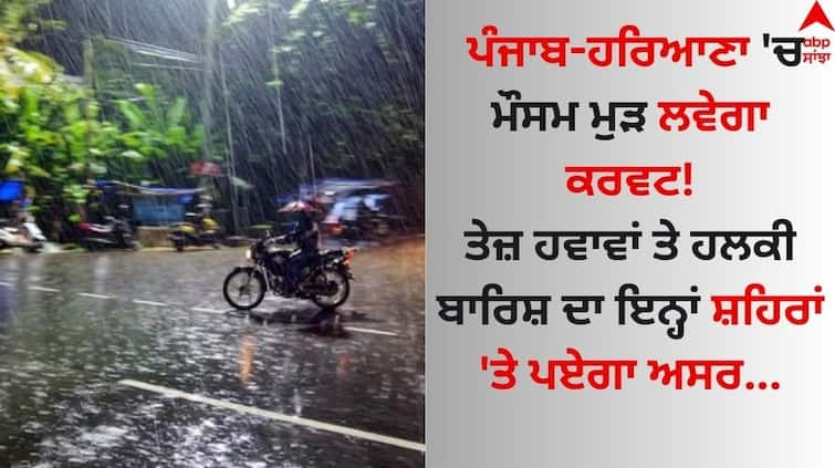 Weather Update 3 April 2024 Punjab Haryana Weather Update imd rain weather forecast aaj ka mausam know latest update Weather Update: ਪੰਜਾਬ-ਹਰਿਆਣਾ 'ਚ ਮੌਸਮ ਮੁੜ ਲਵੇਗਾ ਕਰਵਟ! ਤੇਜ਼ ਹਵਾਵਾਂ ਤੇ ਹਲਕੀ ਬਾਰਿਸ਼ ਦਾ ਇਨ੍ਹਾਂ ਸ਼ਹਿਰਾਂ 'ਤੇ ਪਏਗਾ ਅਸਰ