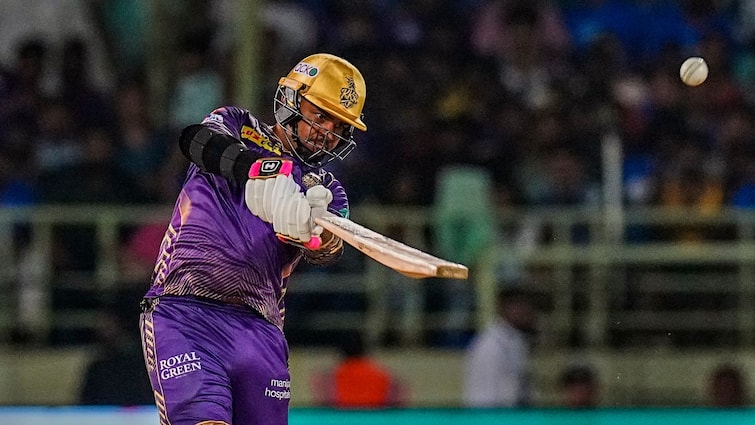 DC vs KKR IPL 2024 Sunil Narine Hit 26 runs in one over Ishant Sharma Kolkata Knight Riders vs Delhi Capitals Sunil Narine Smashes Ishant Sharma For 26 Runs In Over During DC vs KKR IPL 2024 Match | WATCH