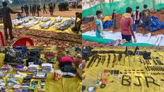 Bijapur Encounter: बीजापुर में सुरक्षा बलों से मुठभेड़ के बाद 3 महिला समेत 13 नक्सलियों के शव बरामद, सामने आईं तस्वीरें