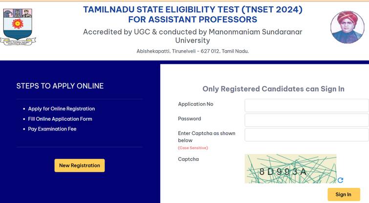TNSET 2024 Registration Tamil Nadu State Eligibility Test For Assistant Professors Know Eligibility Application Fees Other Details TNSET 2024: மாநில ஆசிரியர் தகுதித் தேர்வுக்கு விண்ணப்பிப்பது எப்படி? தகுதி என்ன? முக்கியத் தகவல்கள்!